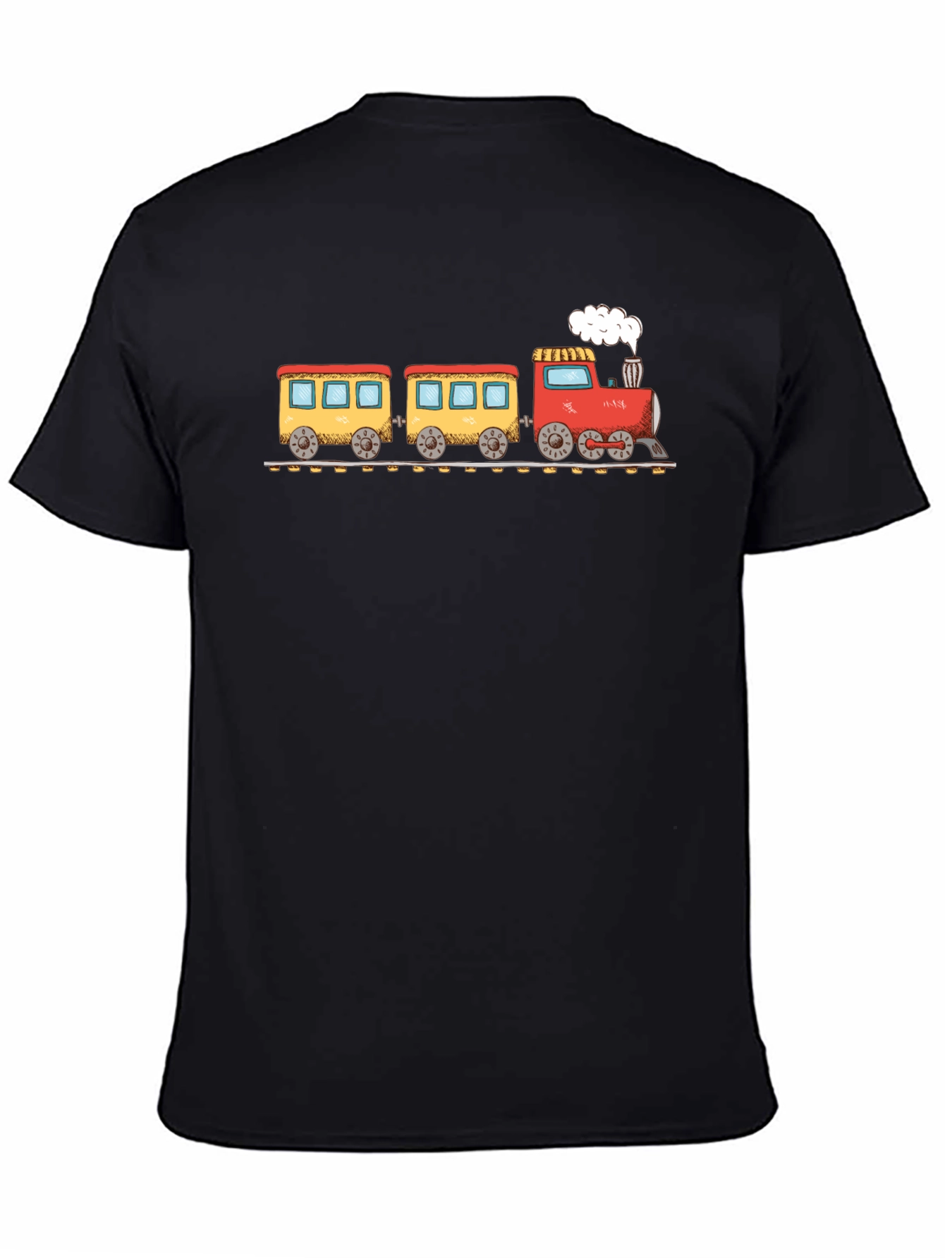 Train Graphic Black T-Shirt