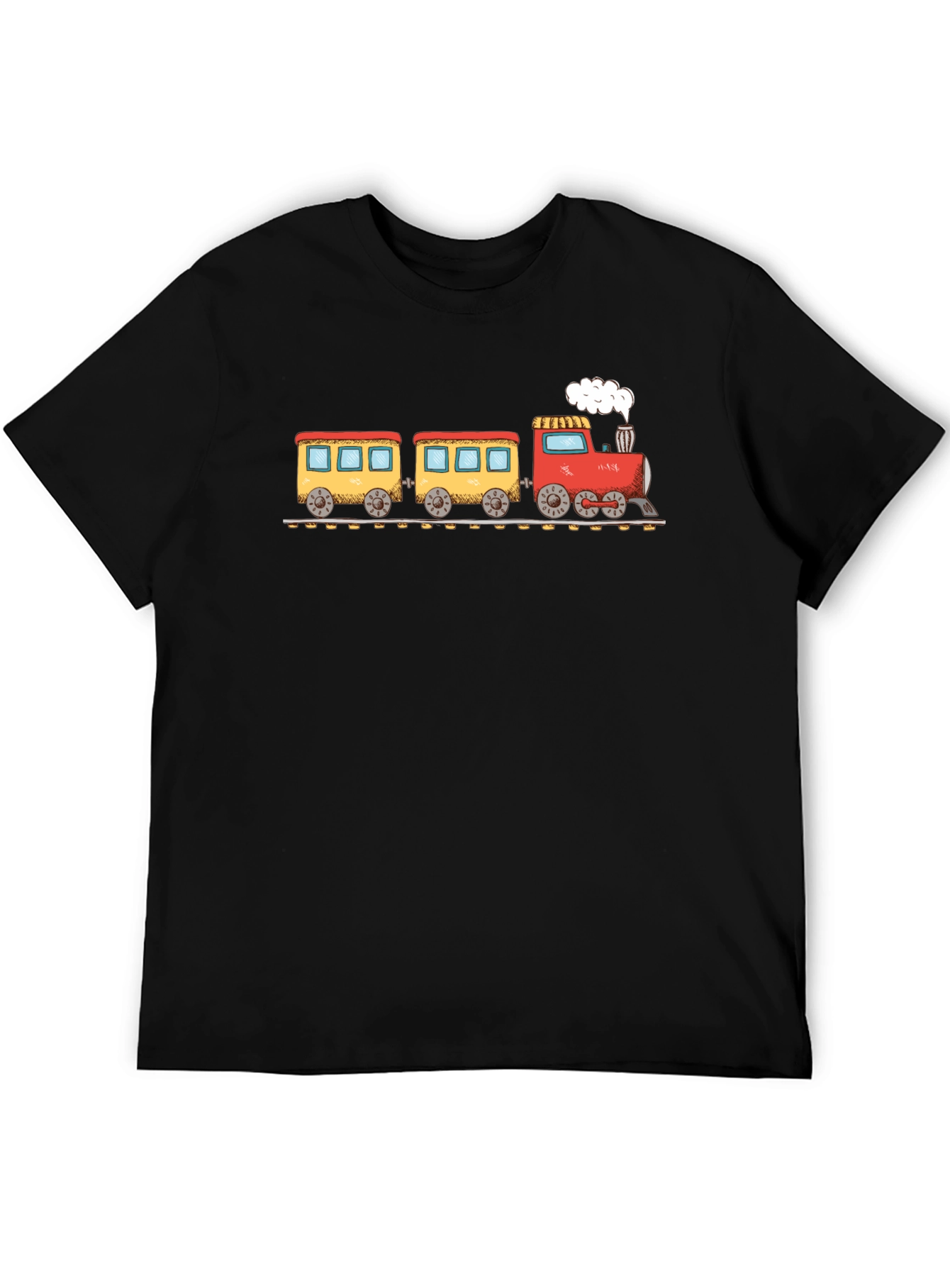 Train Graphic Black T-Shirt