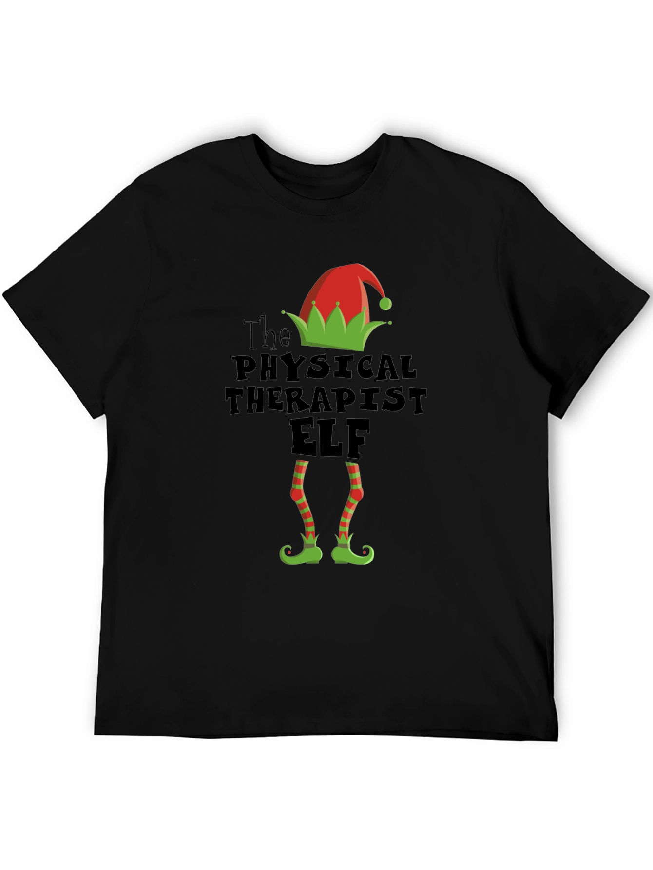Physical Therapist Elf Funny Christmas T-Shirt