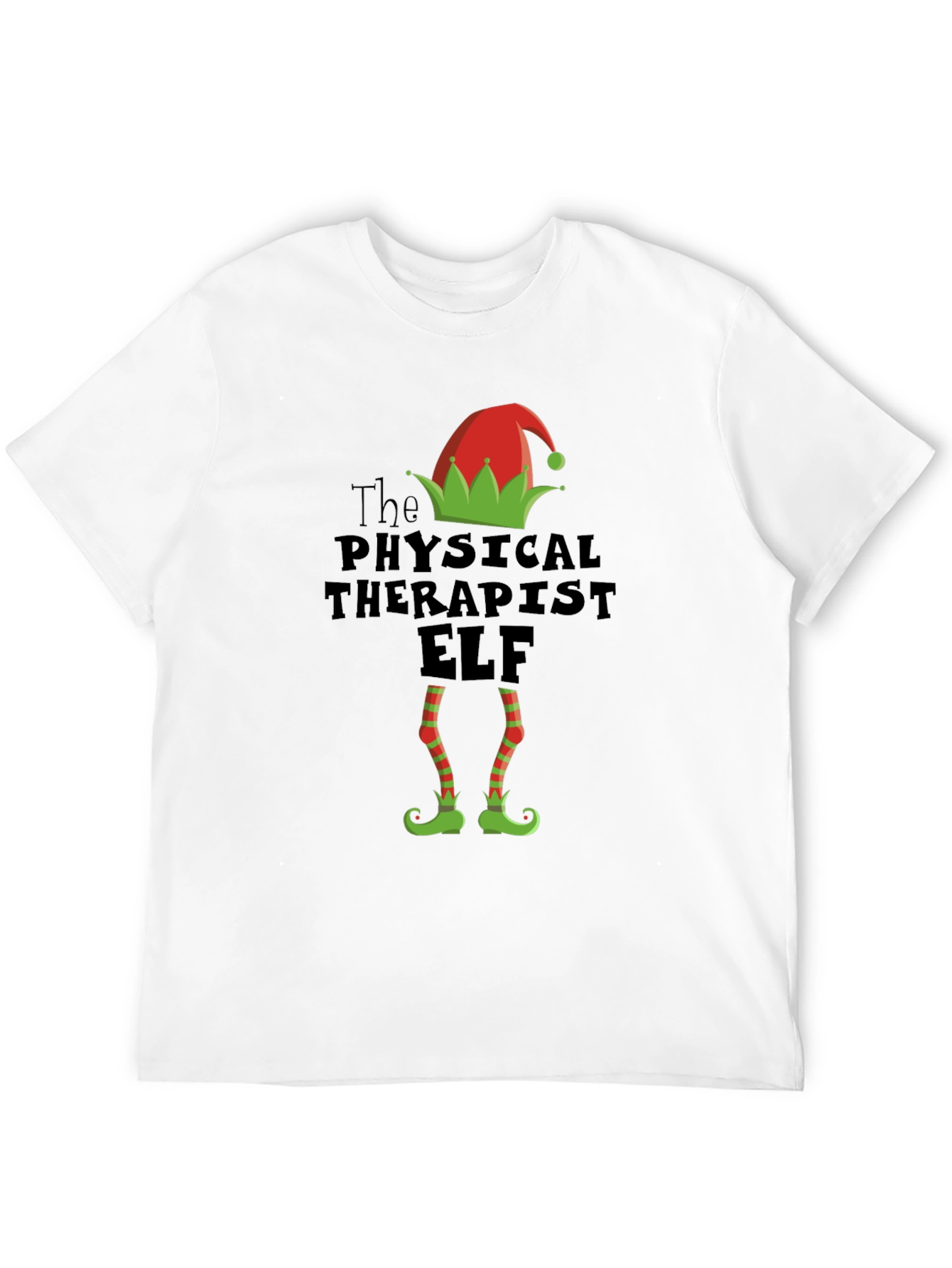 Physical Therapist Elf Funny Christmas T-Shirt