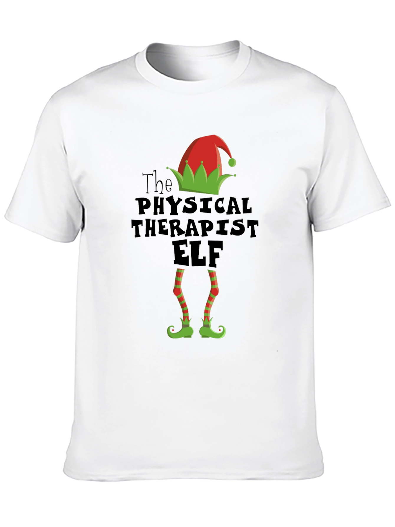Physical Therapist Elf Funny Christmas T-Shirt