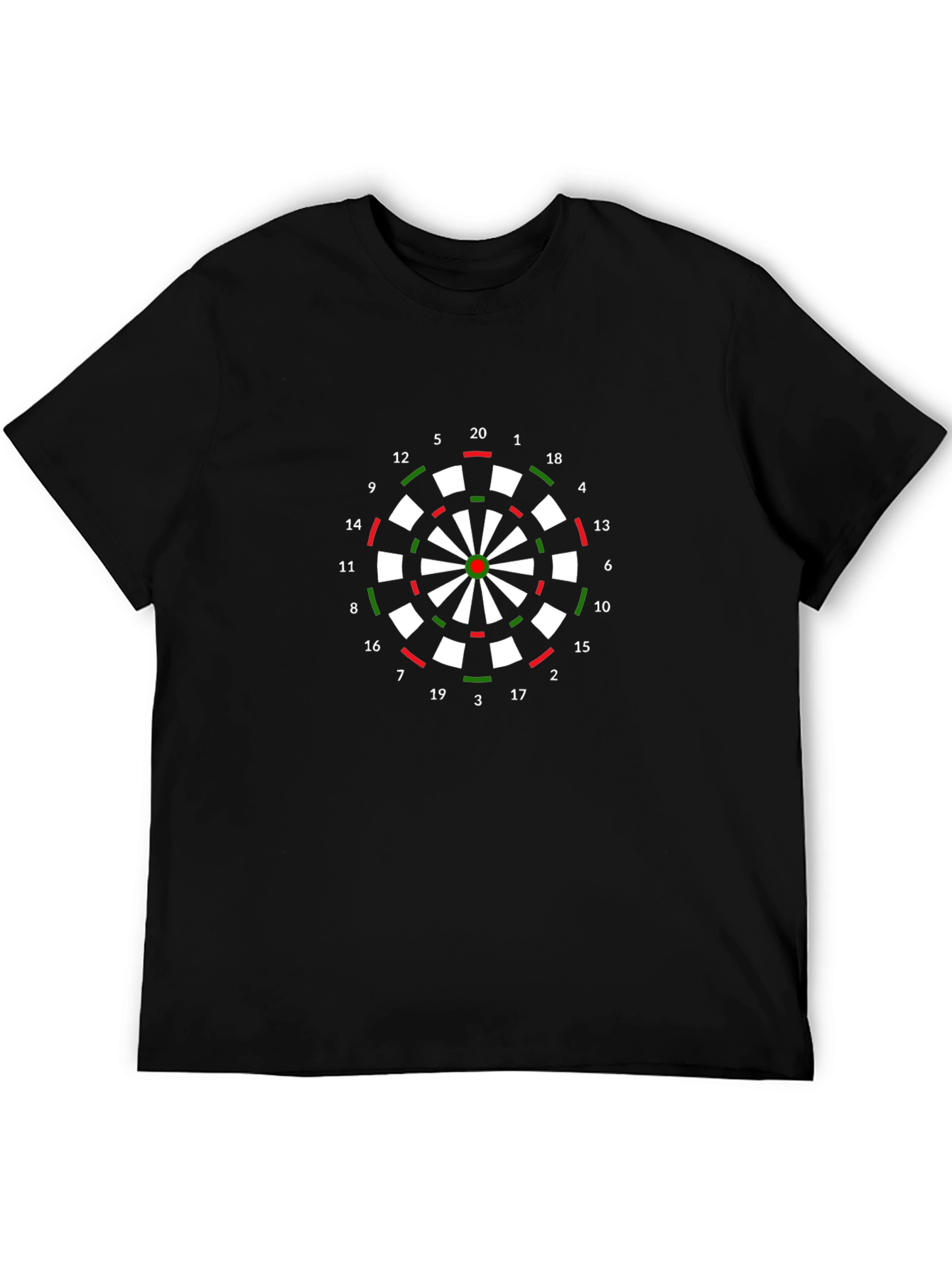 Darts Board Graphic T-Shirt - Classic Dartboard Tee