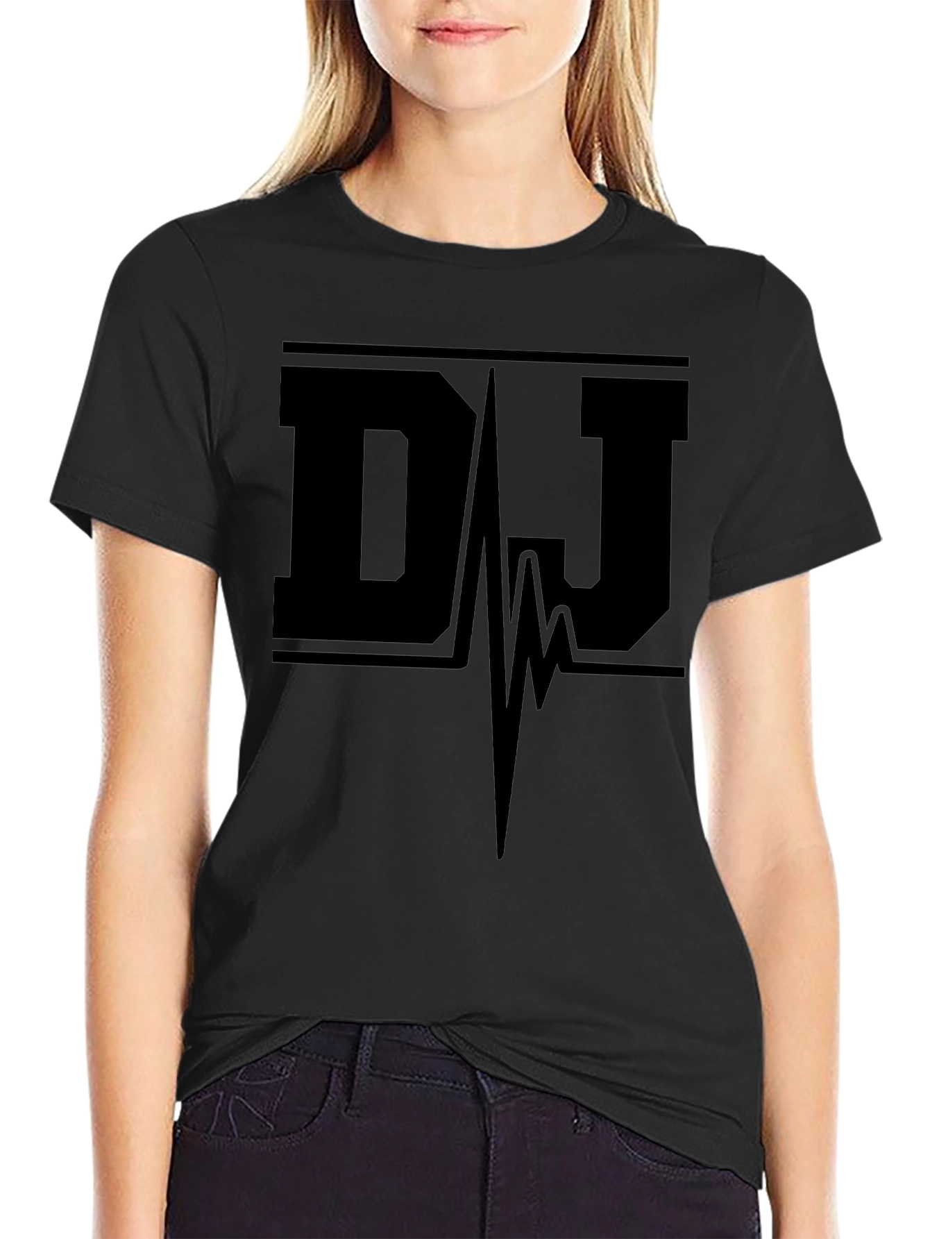 DJ Pulse Black Graphic Tee - Music Lovers Style