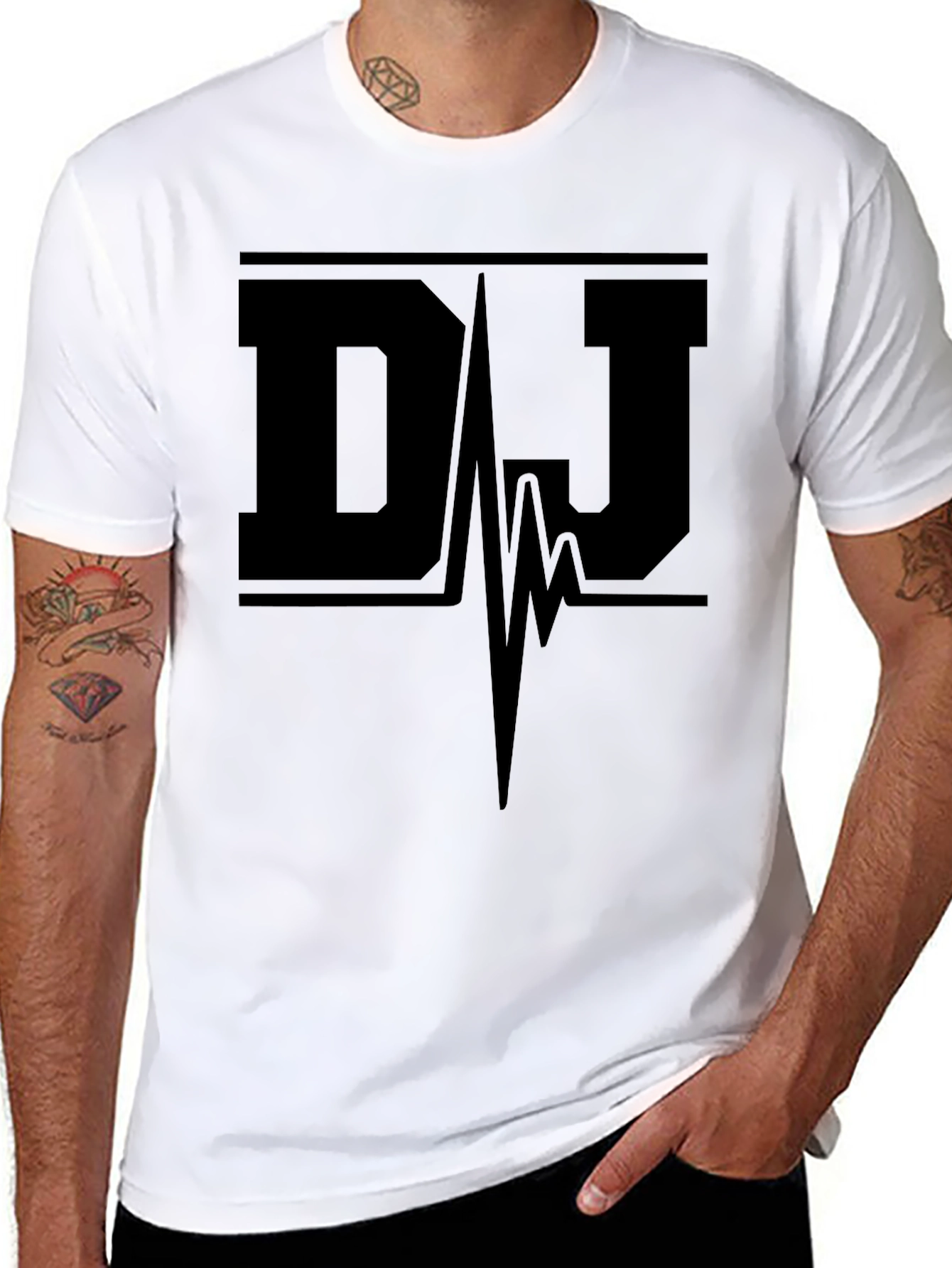 DJ Pulse Black Graphic Tee - Music Lovers Style