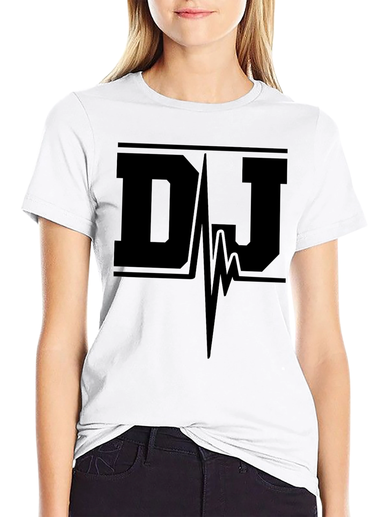 DJ Pulse Black Graphic Tee - Music Lovers Style