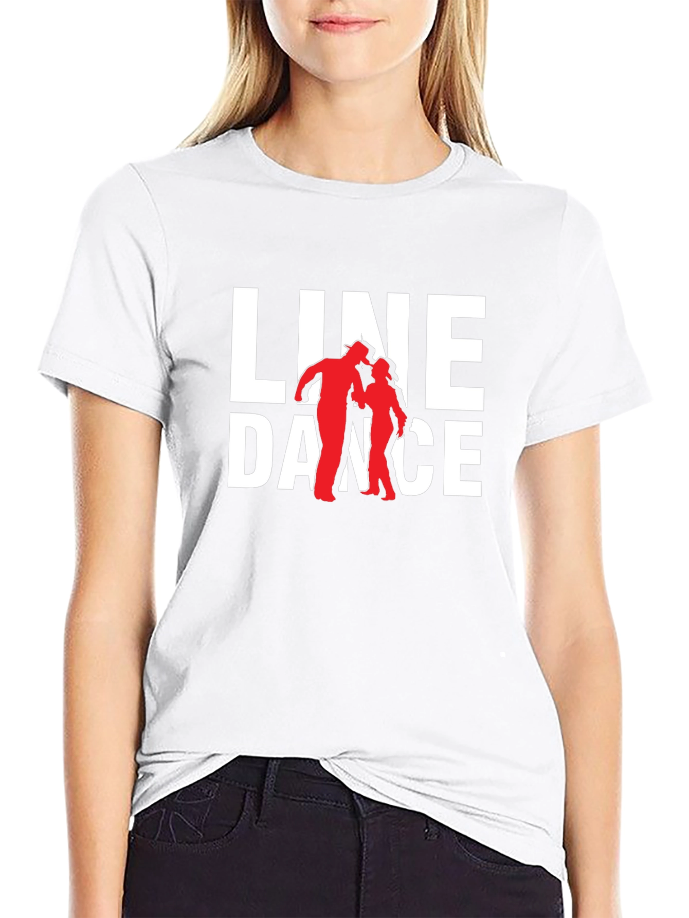 Line Dance Graphic Tee - Western Style T-Shirt