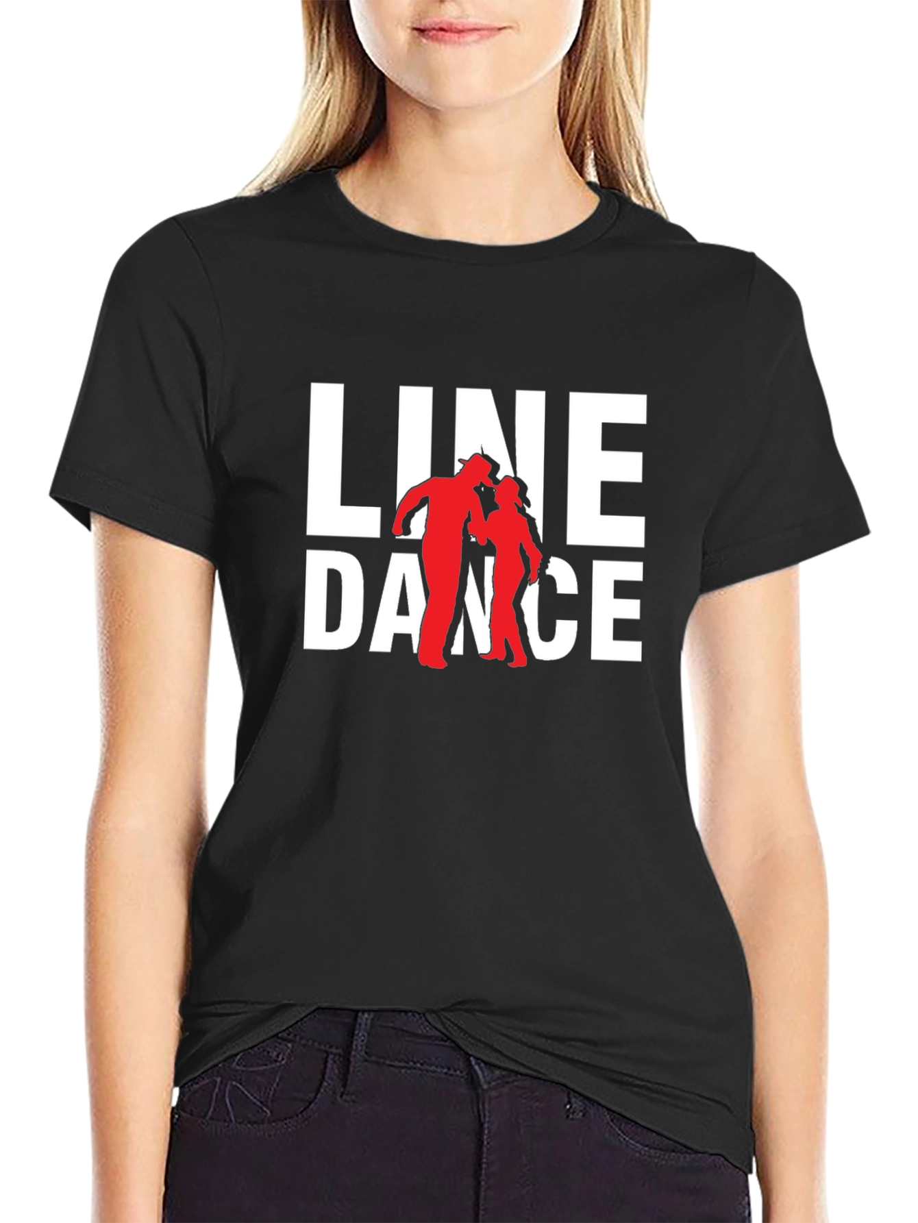 Line Dance Graphic Tee - Western Style T-Shirt