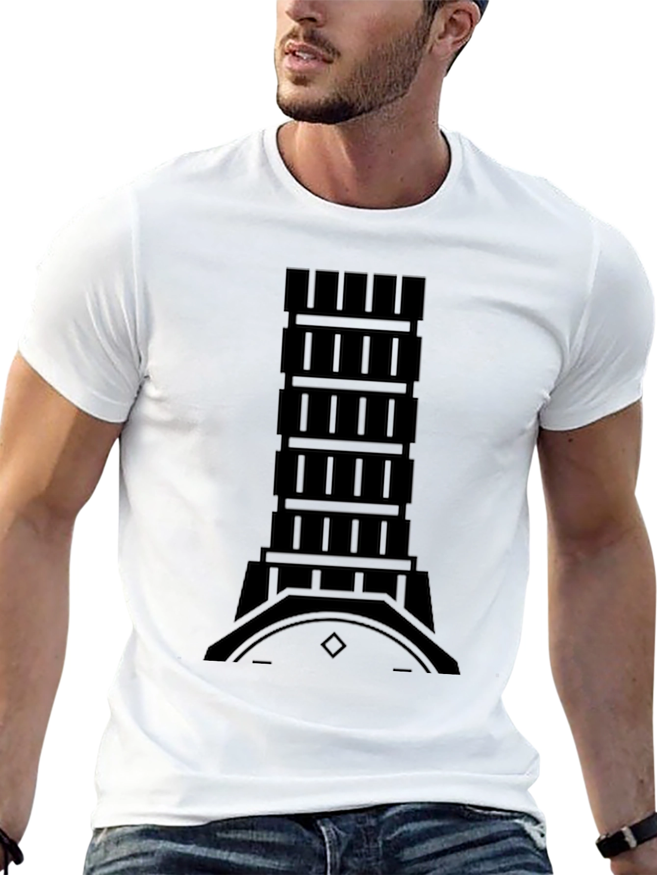 Tower Graphic Tee - Modern Minimalist Design