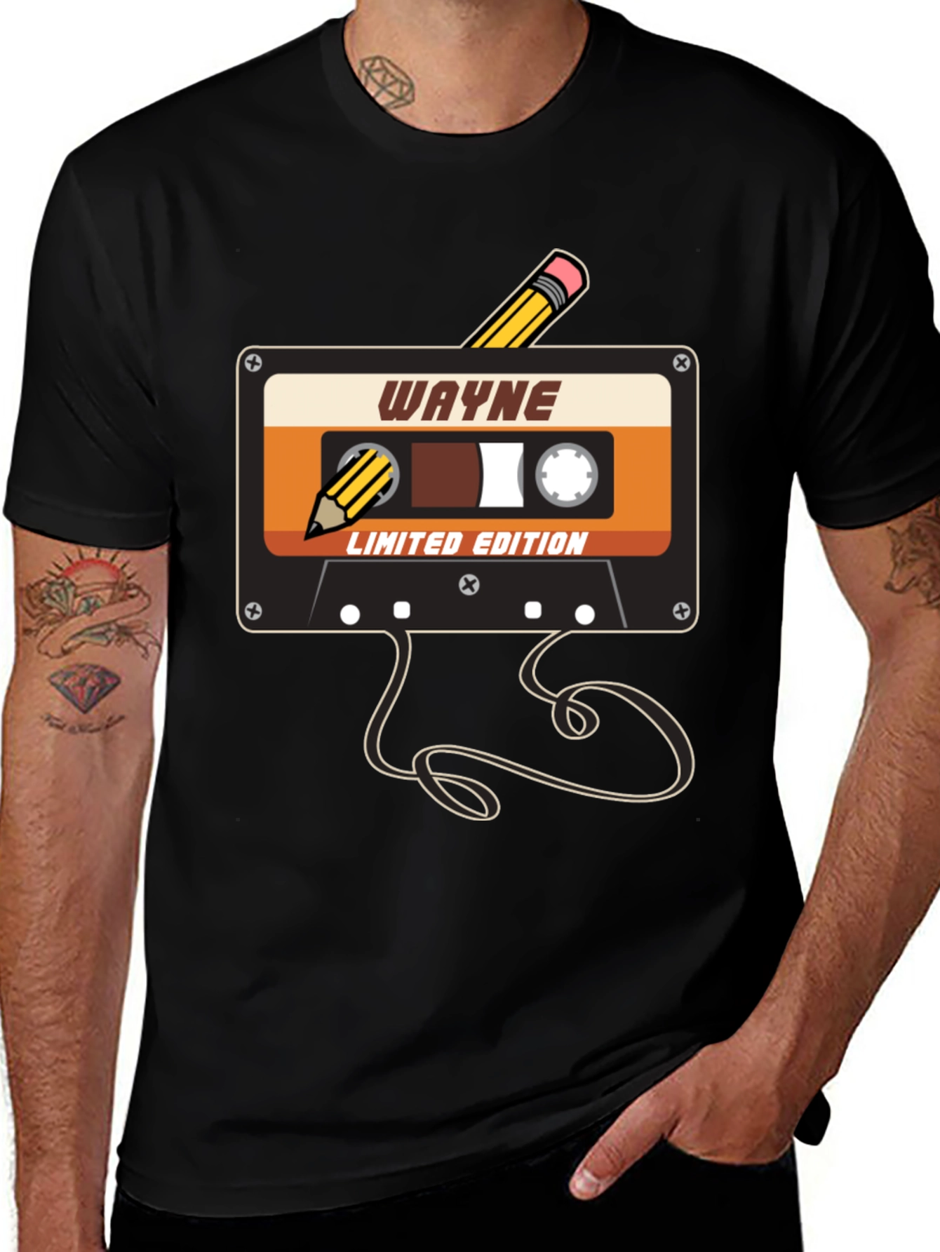 Wayne Limited Edition Cassette Tape T-Shirt