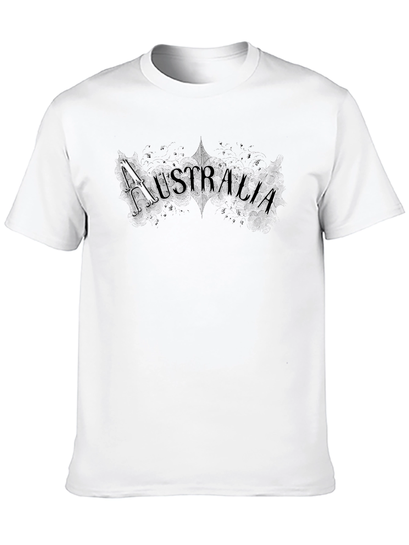 Australia Graphic Print Black T-Shirt