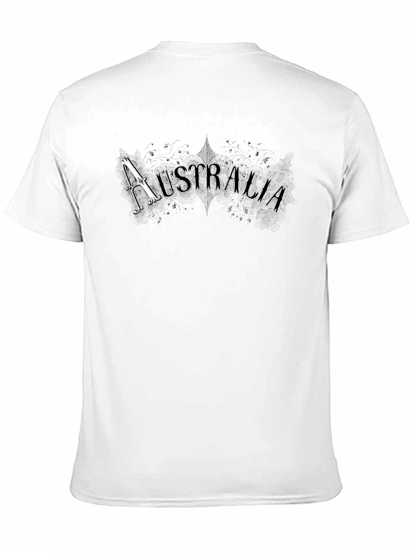 Australia Graphic Print Black T-Shirt