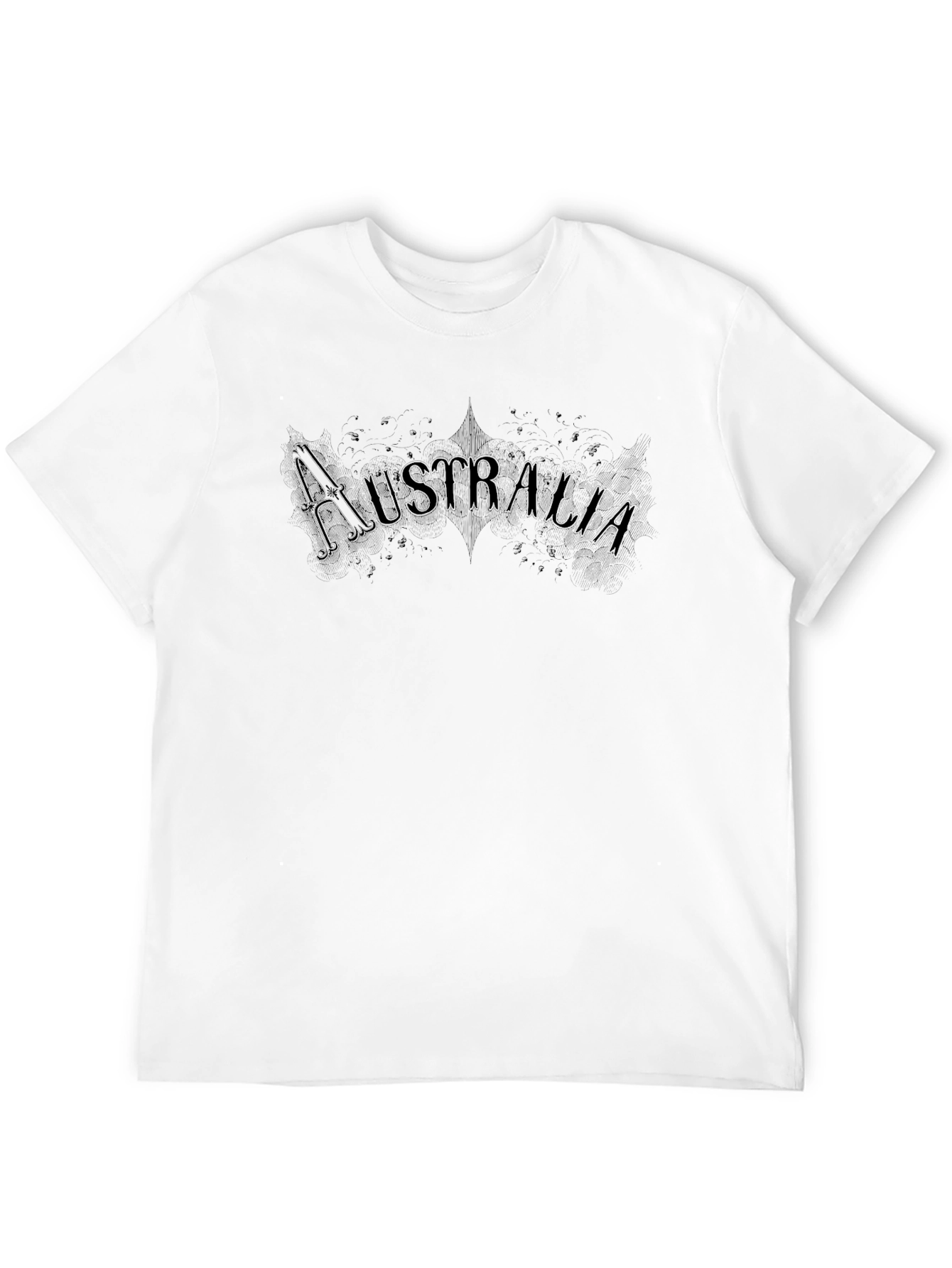 Australia Graphic Print Black T-Shirt