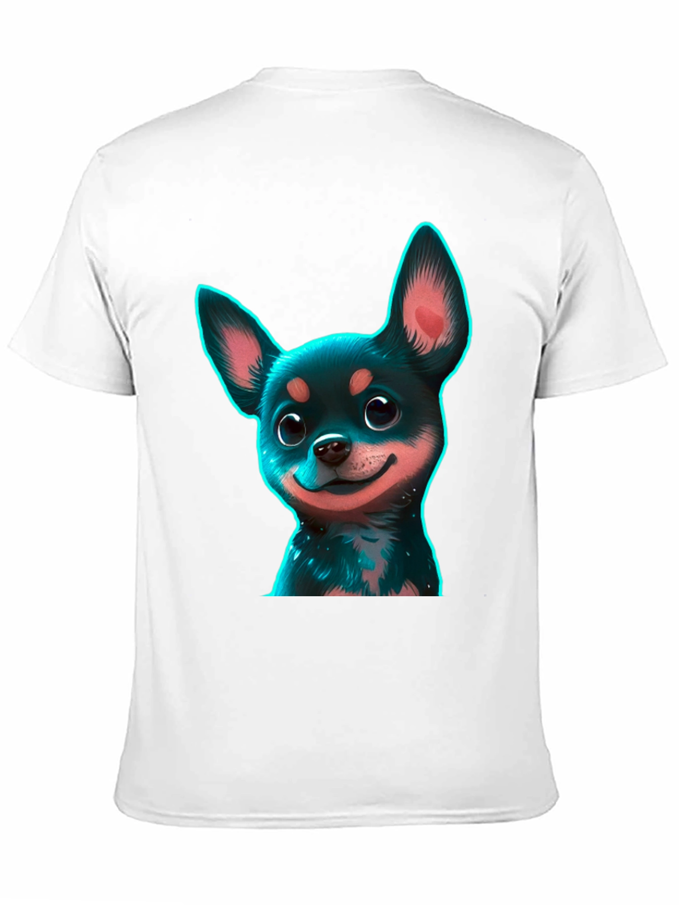Chihuahua Puppy Graphic Black T-Shirt
