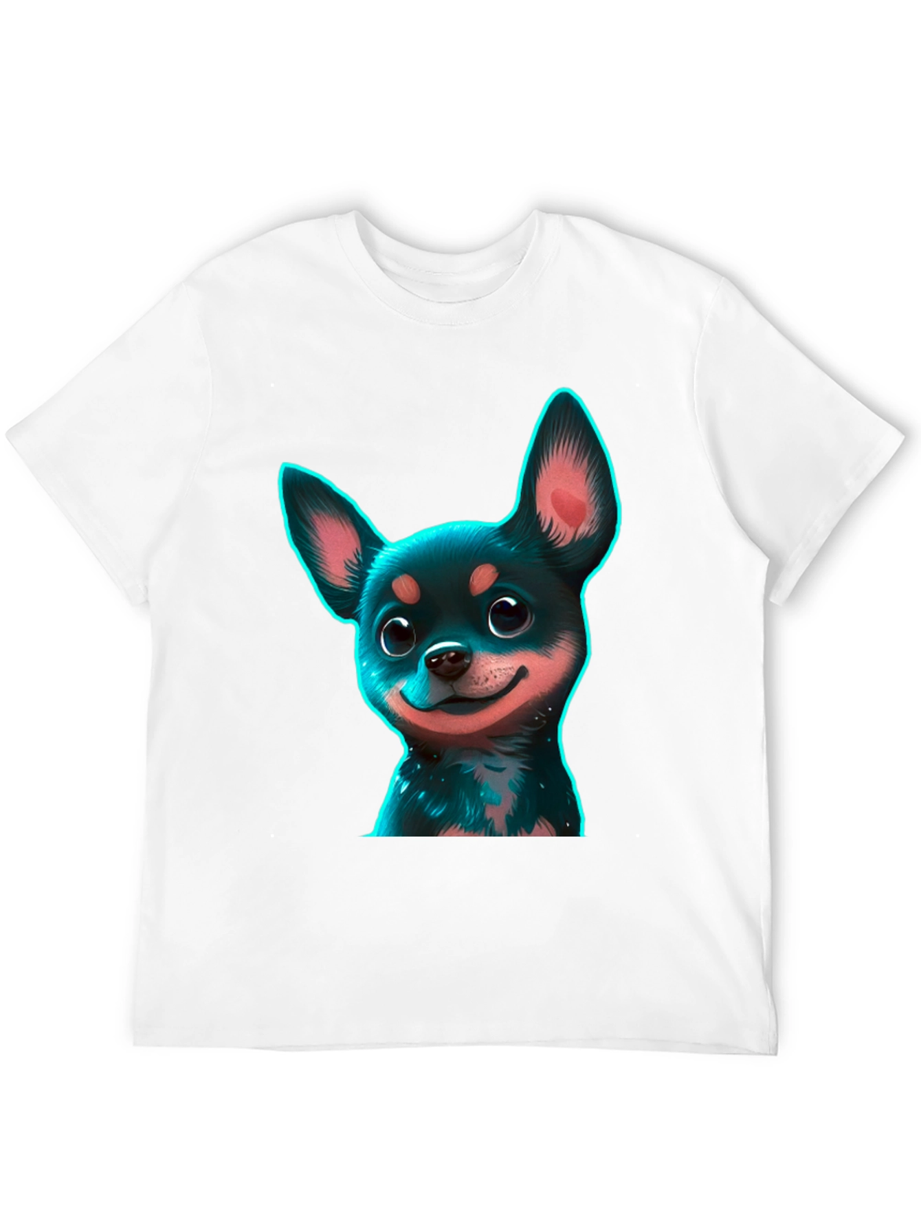 Chihuahua Puppy Graphic Black T-Shirt