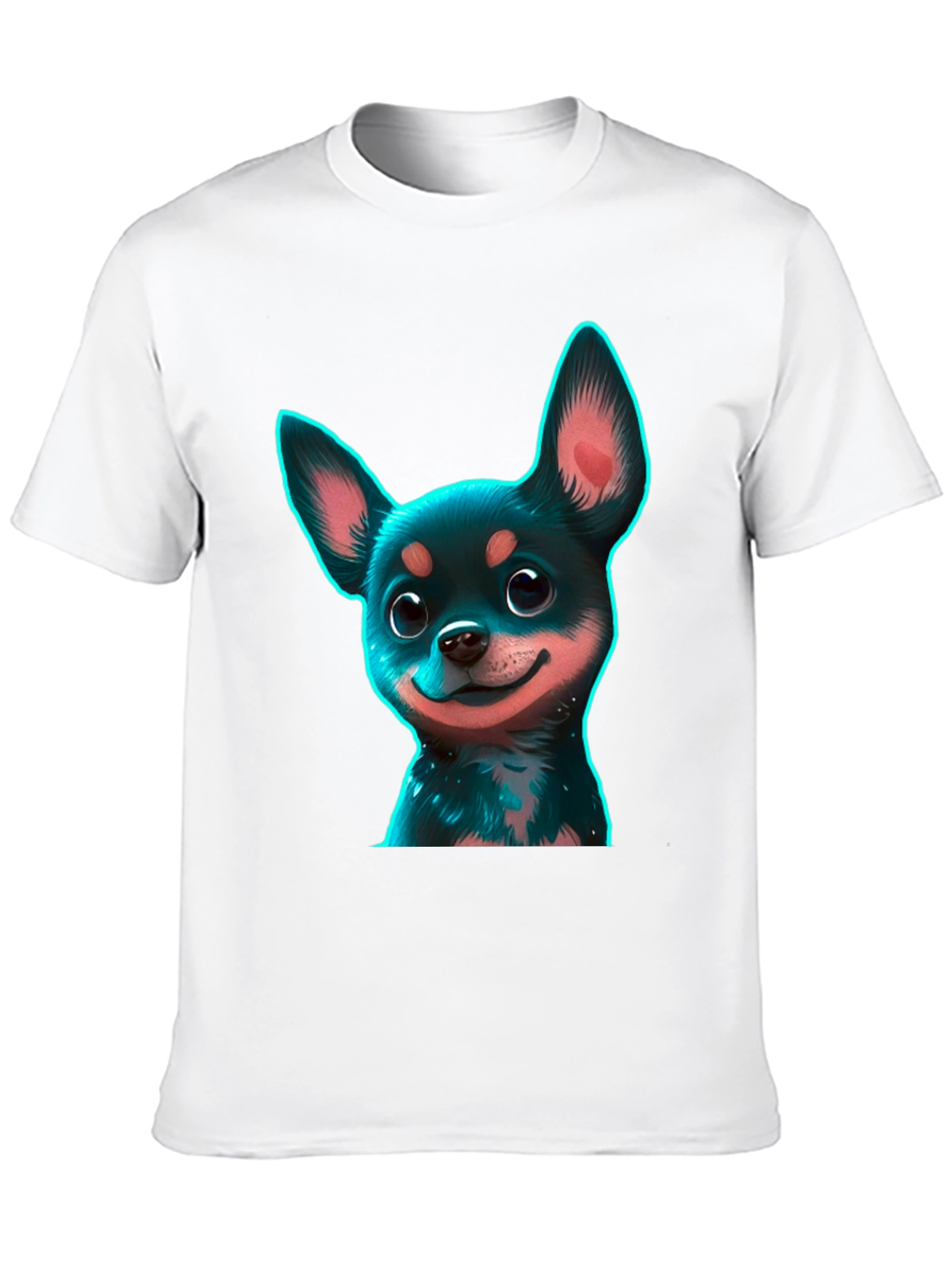 Chihuahua Puppy Graphic Black T-Shirt