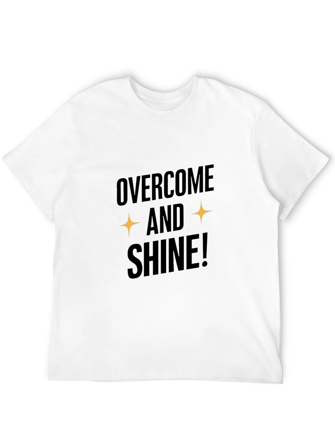 Overcome and Shine Black Graphic Tee