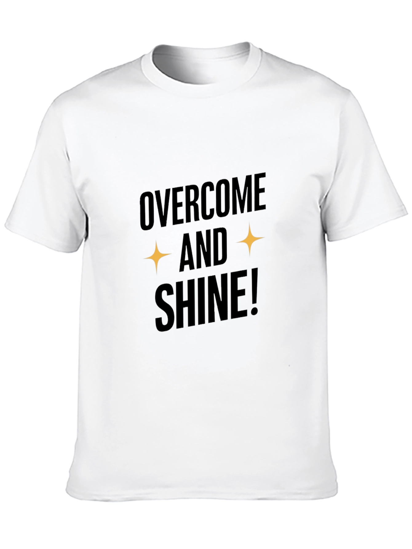 Overcome and Shine Black Graphic Tee