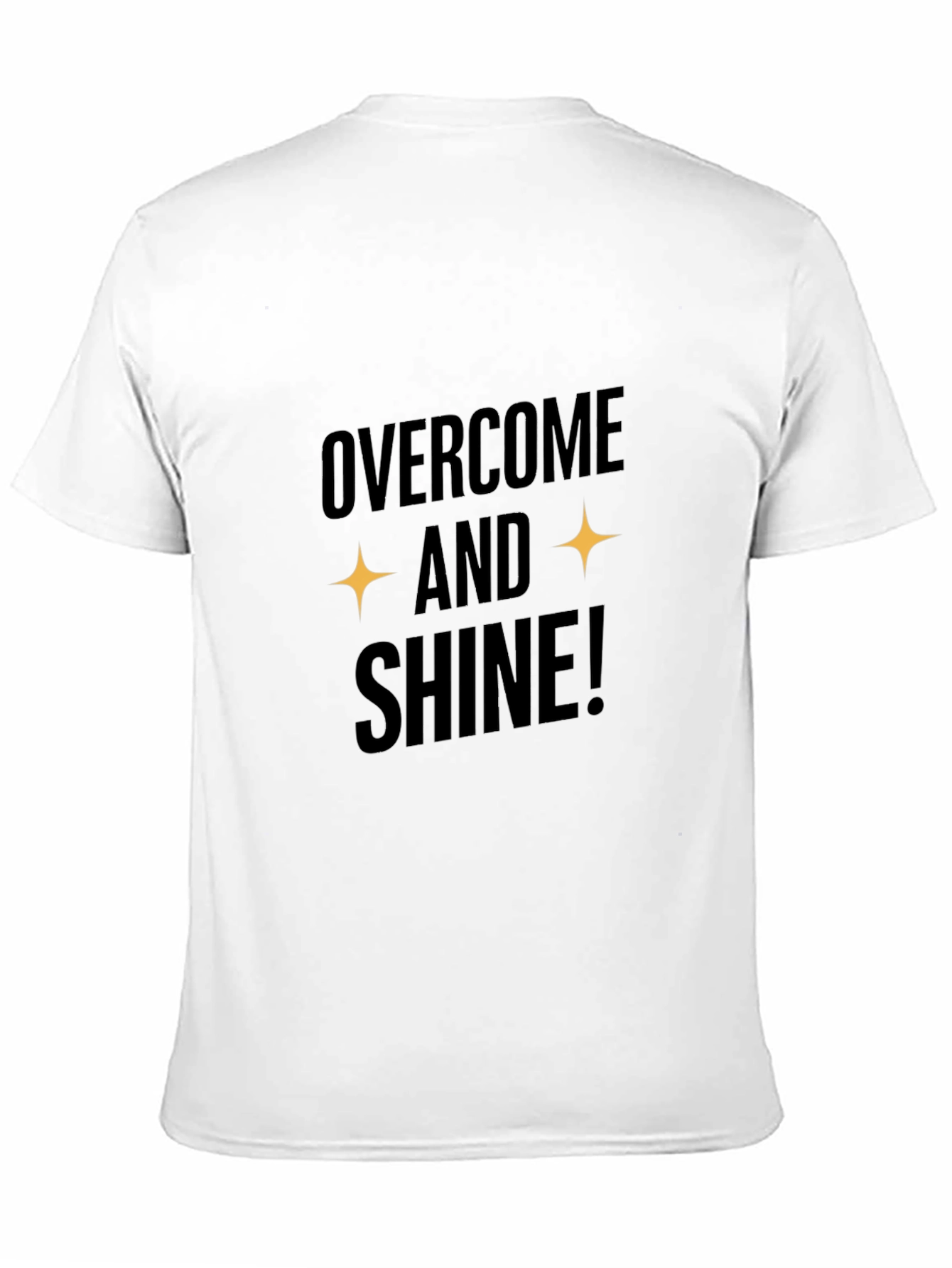Overcome and Shine Black Graphic Tee