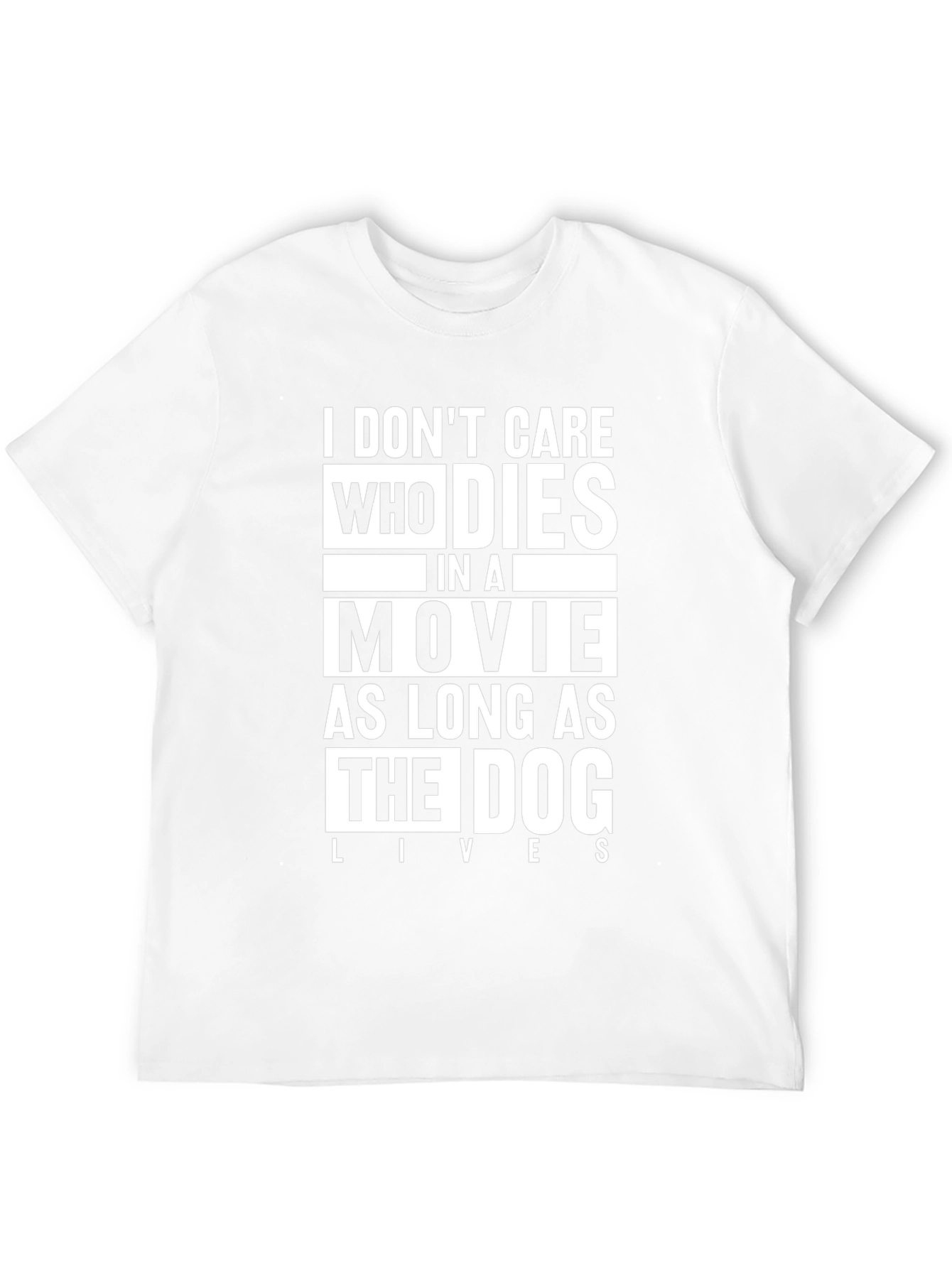 Dog Lover Movie T-Shirt - Funny Slogan Tee