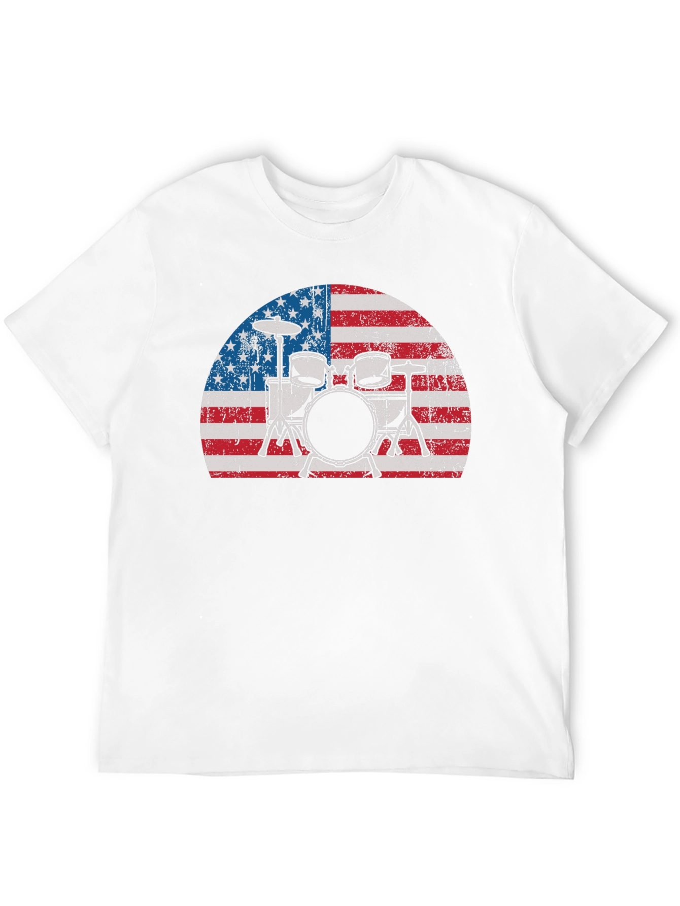 American Flag Drum Set T-Shirt