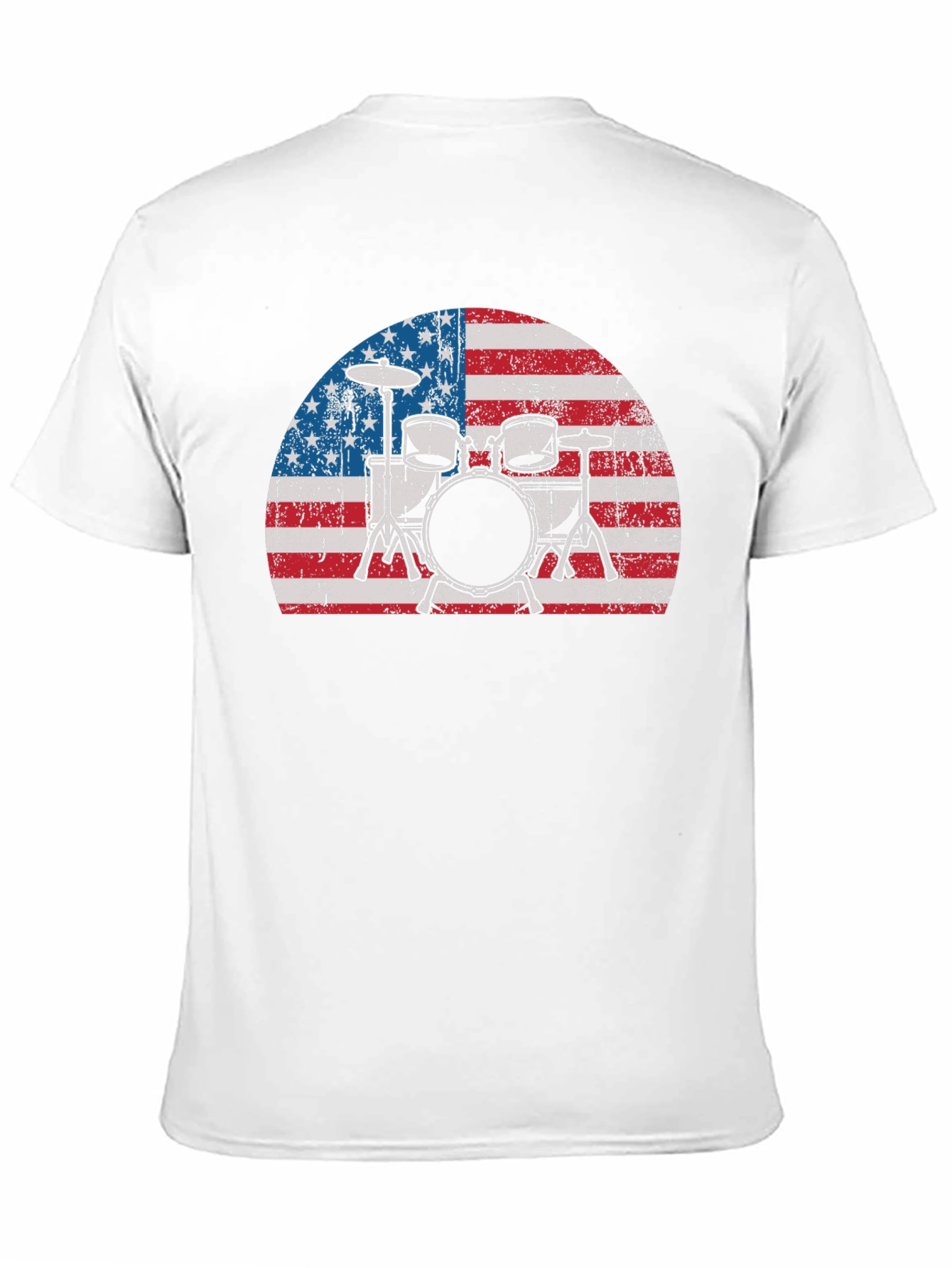 American Flag Drum Set T-Shirt