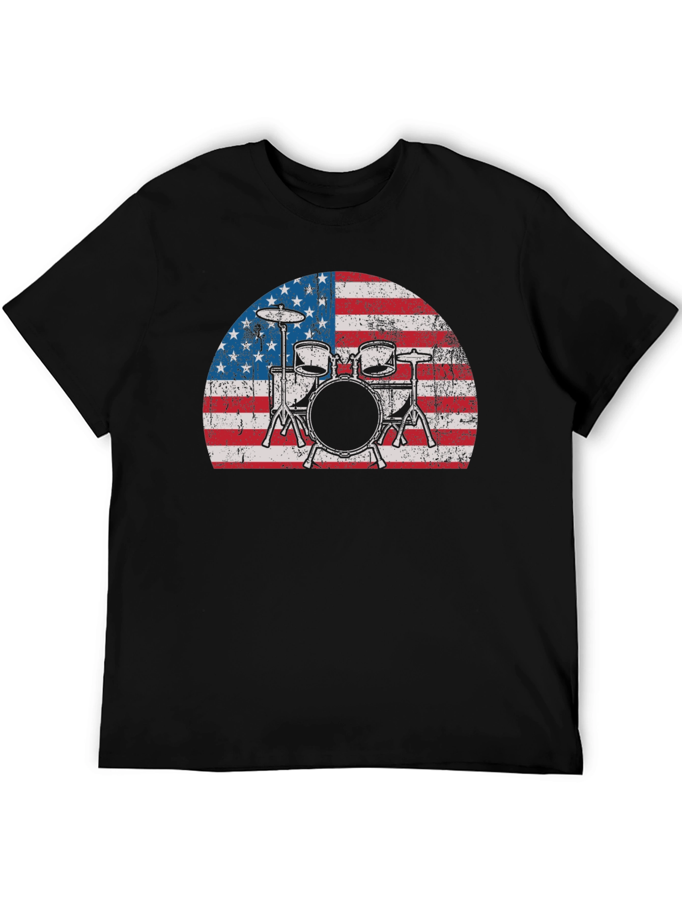 American Flag Drum Set T-Shirt