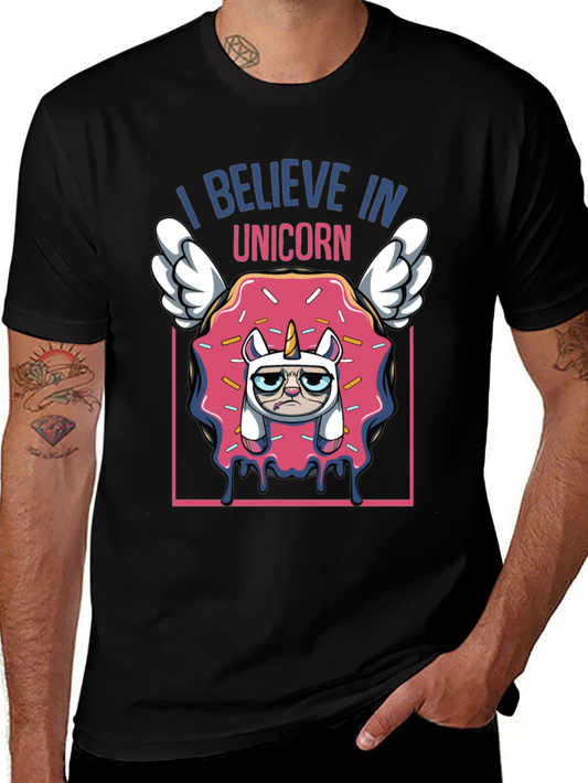 Unicorn Believer Graphic Tee - Funny Novelty T-Shirt