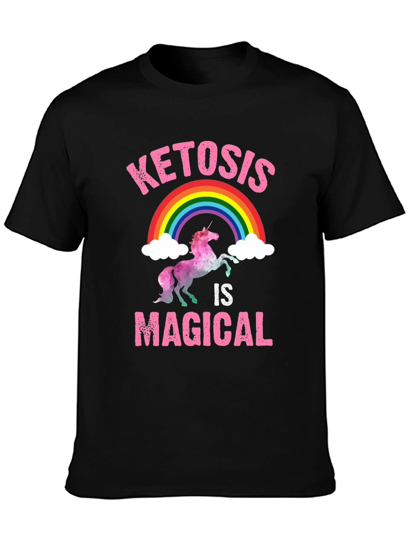 Ketosis is Magical T-Shirt Rainbow Unicorn