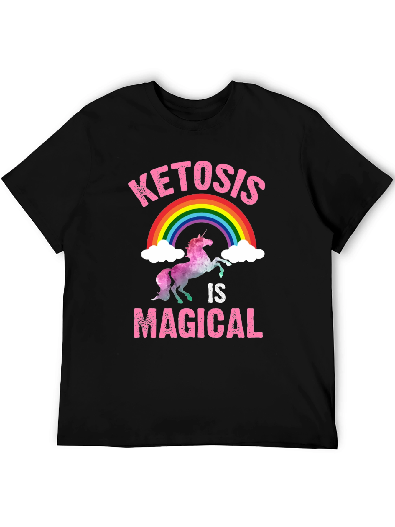 Ketosis is Magical T-Shirt Rainbow Unicorn