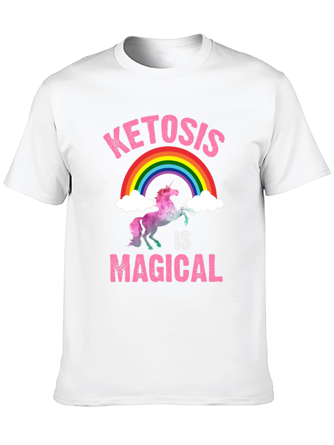 Ketosis is Magical T-Shirt Rainbow Unicorn