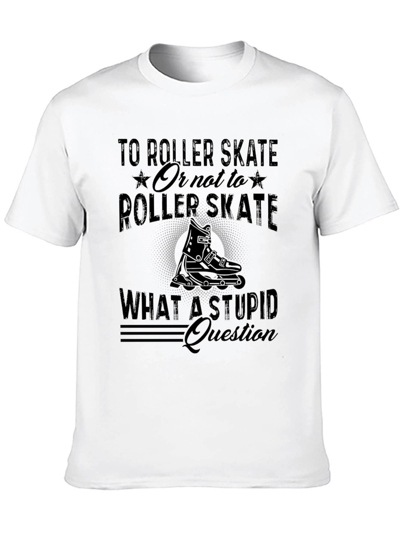 Roller Skate Graphic T-Shirt - Funny Skating Tee