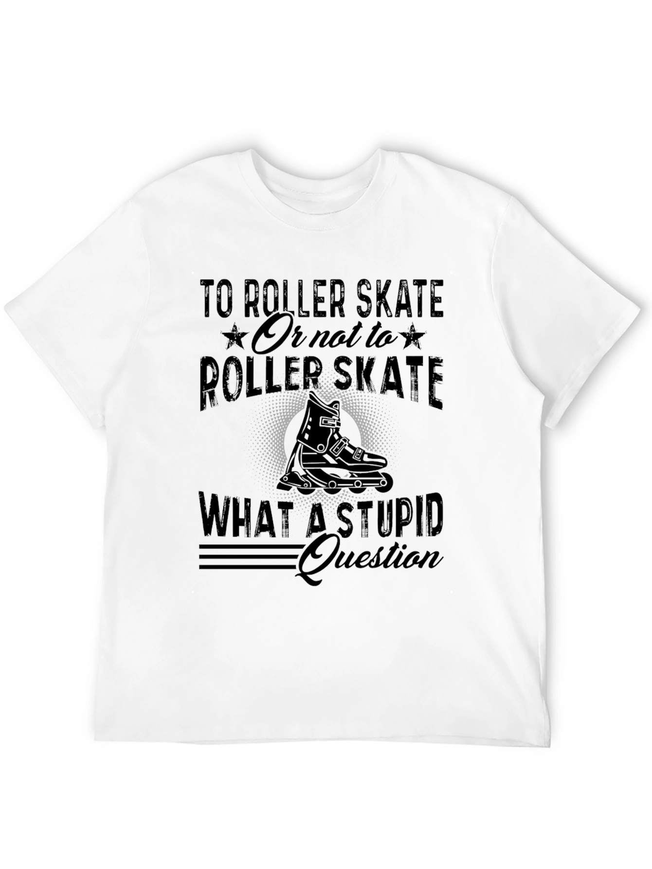 Roller Skate Graphic T-Shirt - Funny Skating Tee