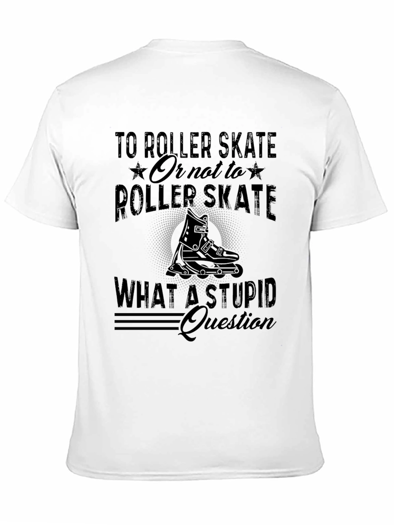 Roller Skate Graphic T-Shirt - Funny Skating Tee