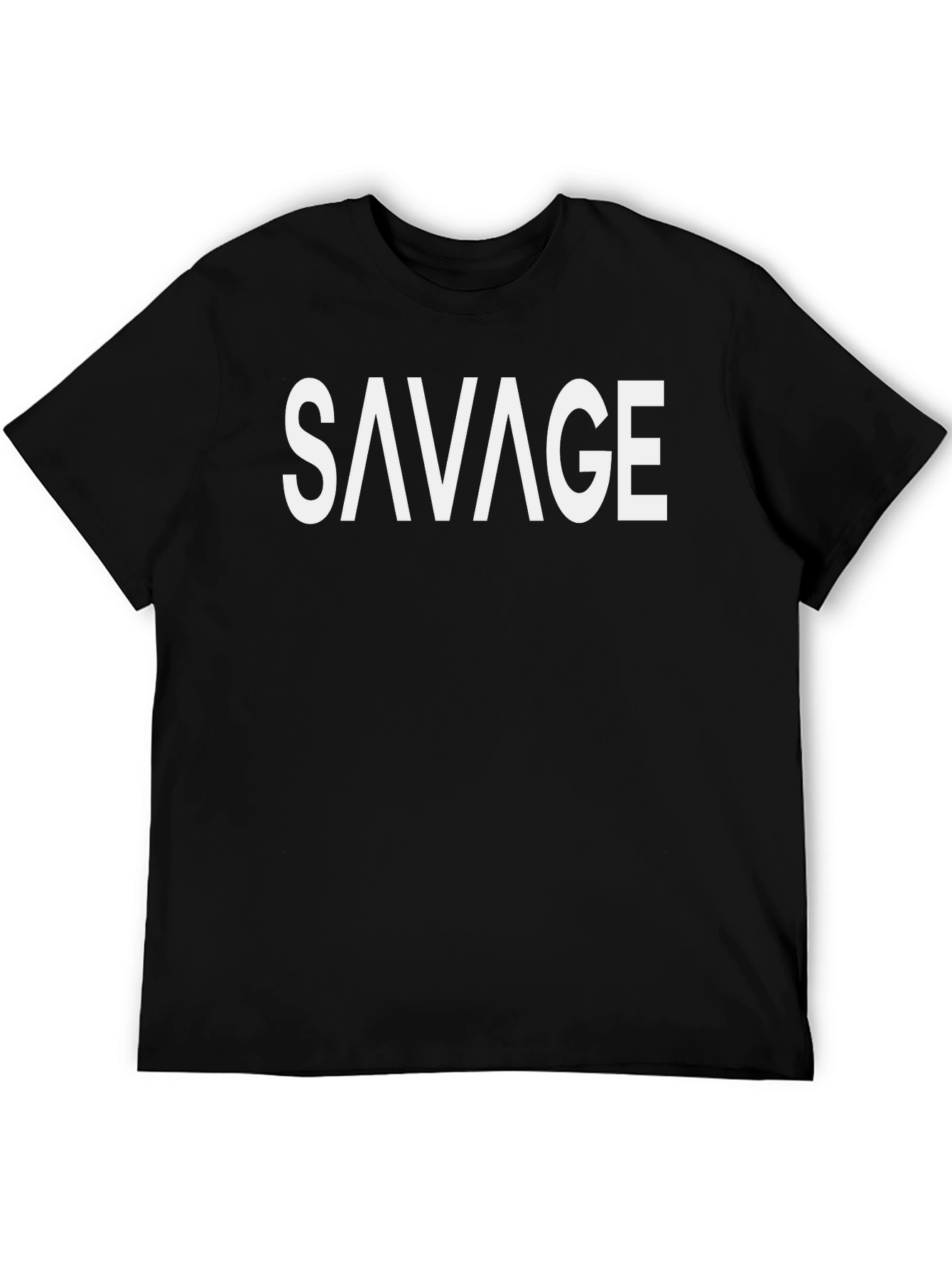 Savage Graphic Tee - Bold Black T-Shirt