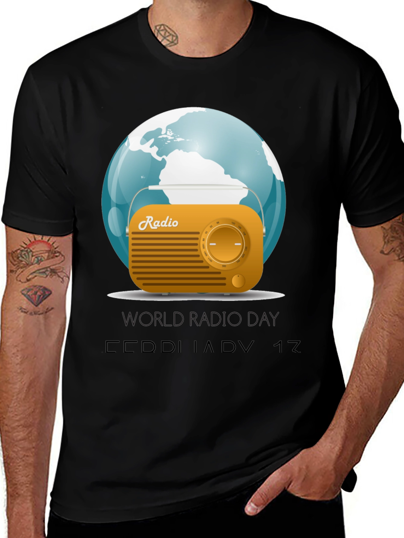 World Radio Day Graphic T-Shirt