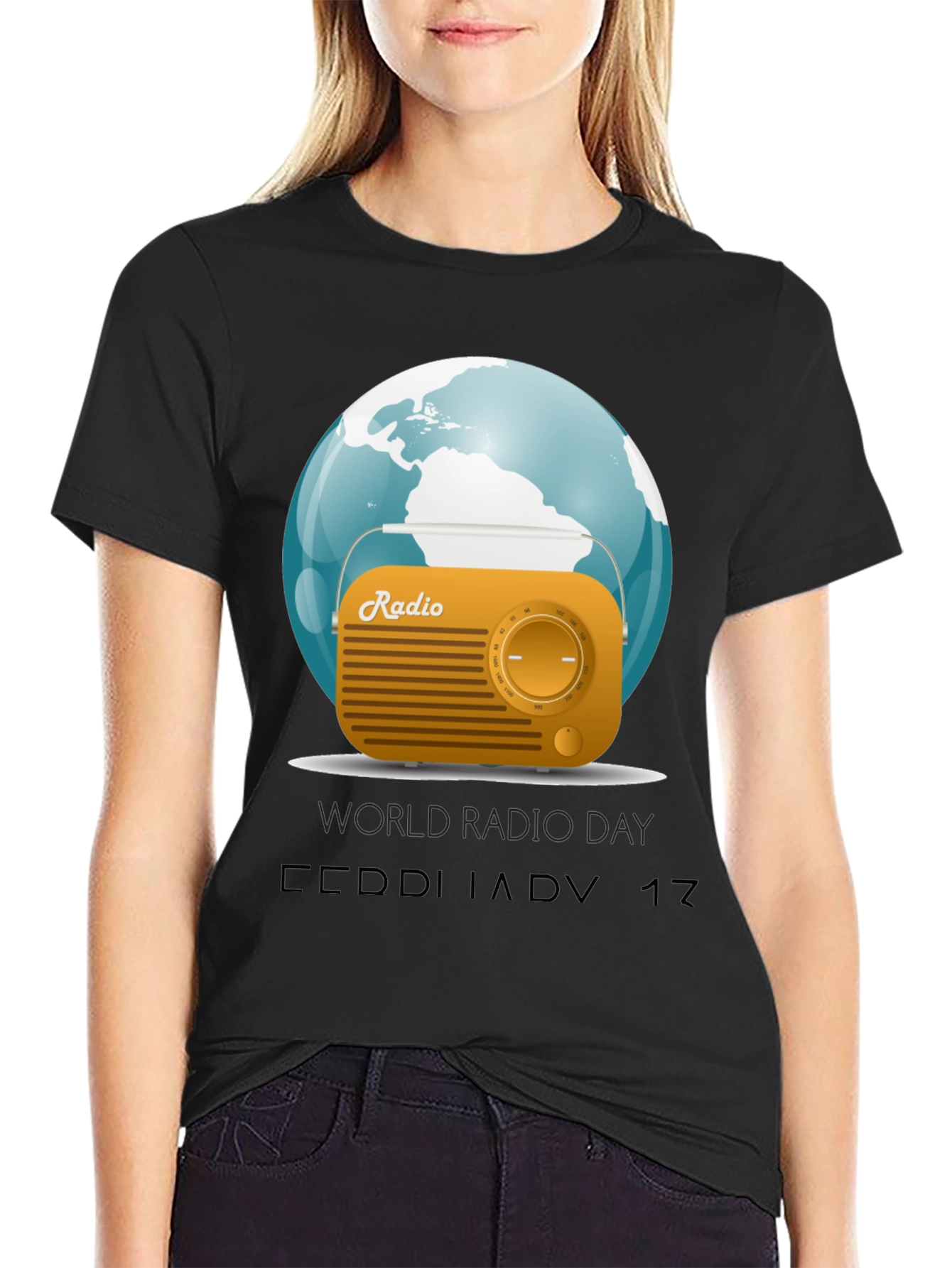 World Radio Day Graphic T-Shirt