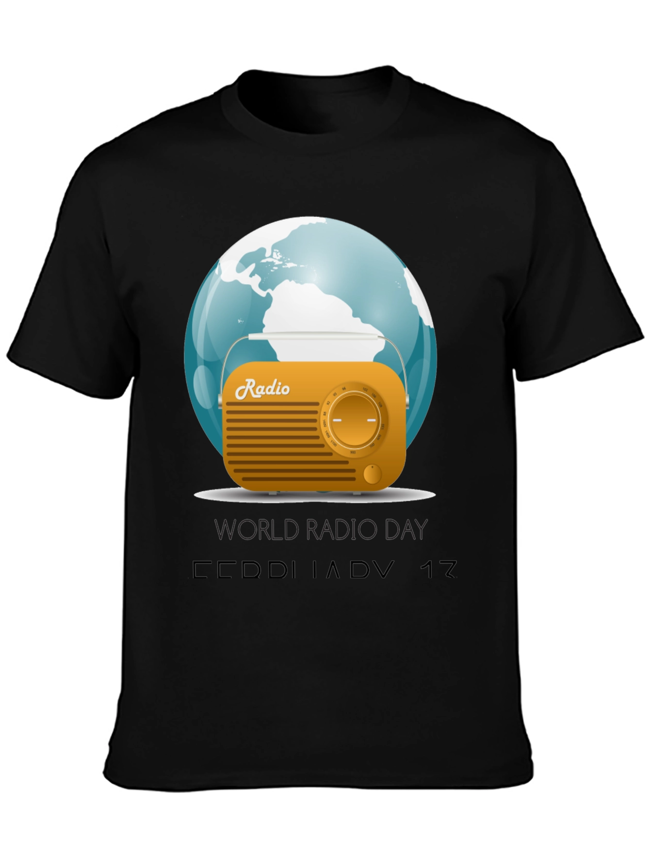 World Radio Day Graphic T-Shirt