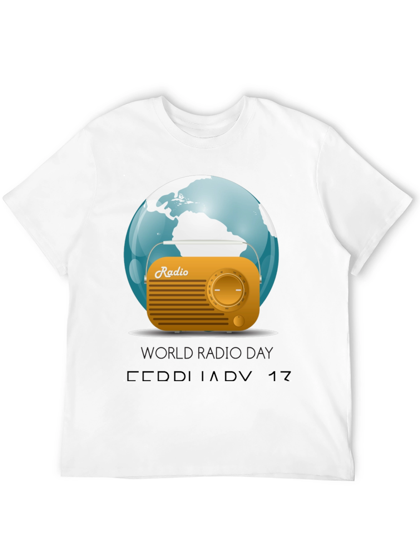 World Radio Day Graphic T-Shirt