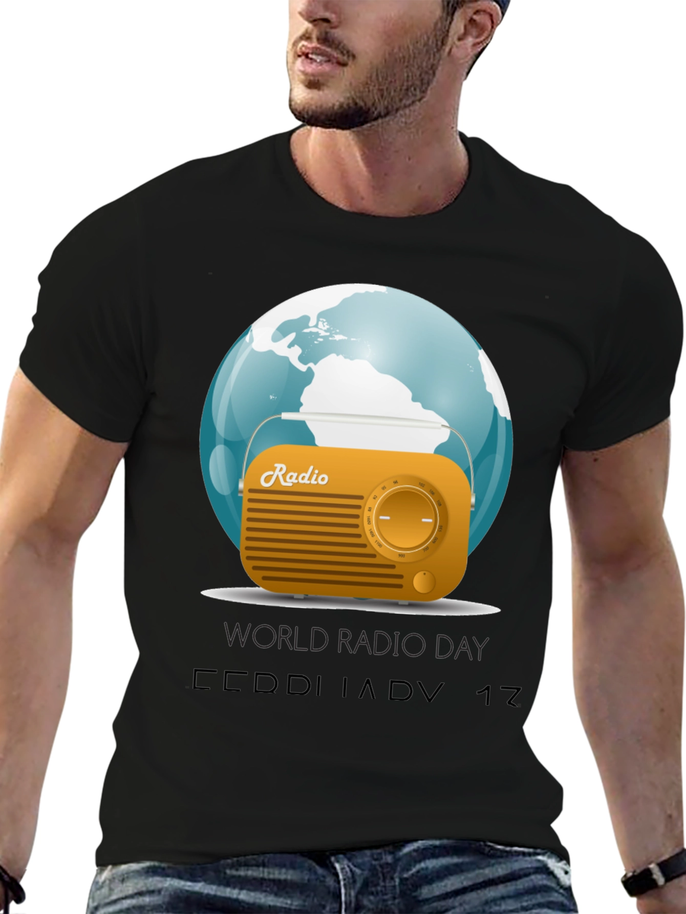 World Radio Day Graphic T-Shirt