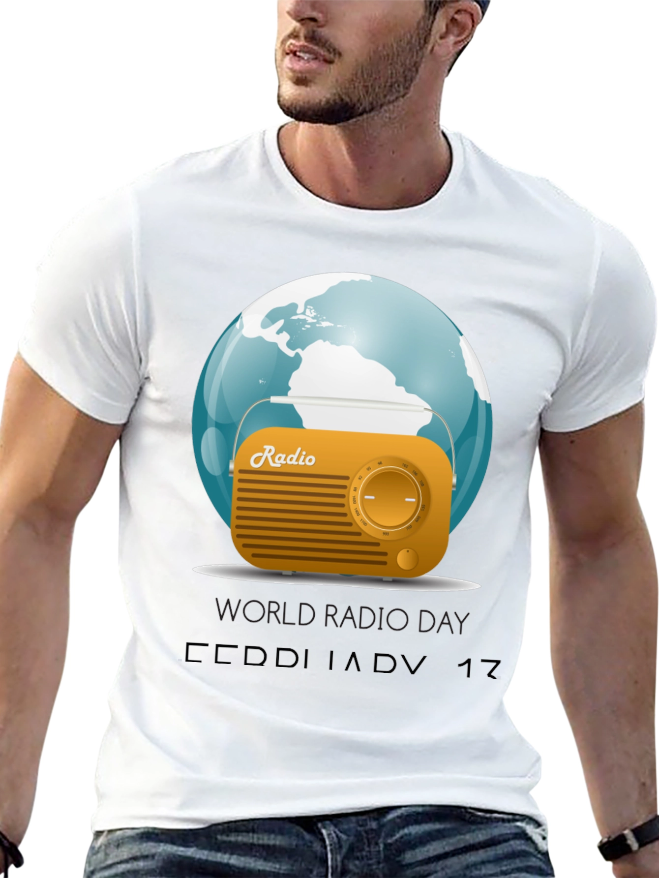 World Radio Day Graphic T-Shirt