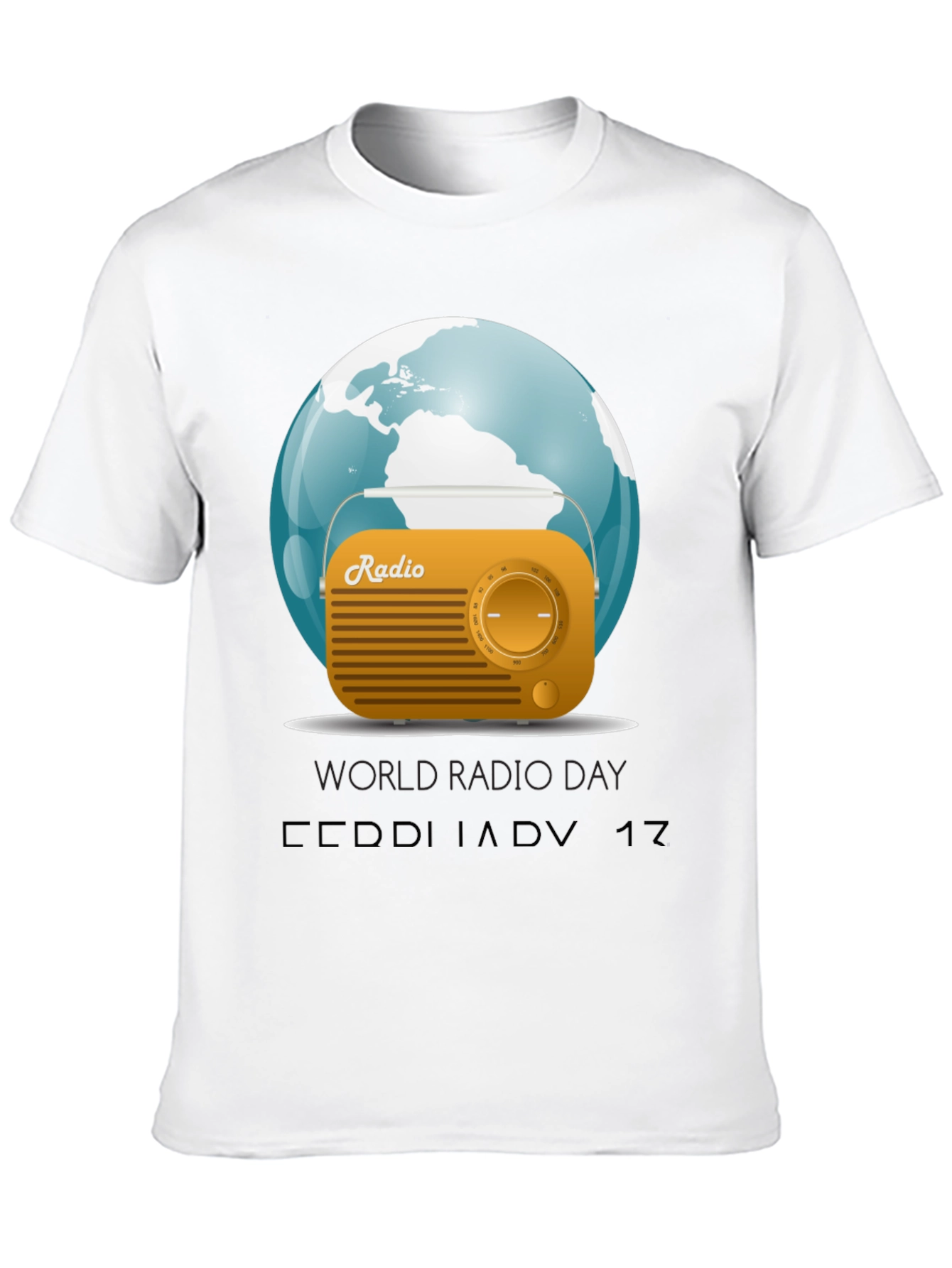 World Radio Day Graphic T-Shirt