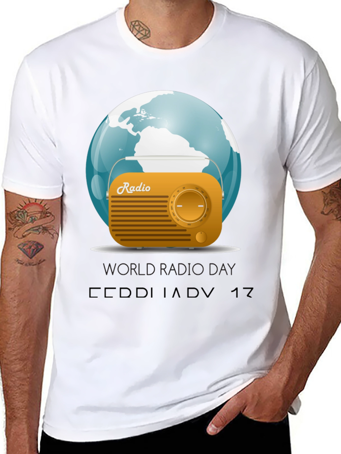 World Radio Day Graphic T-Shirt