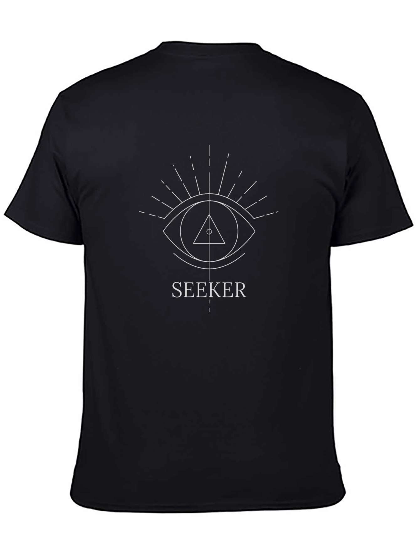 Seeker Graphic Tee - Black Cotton T-Shirt