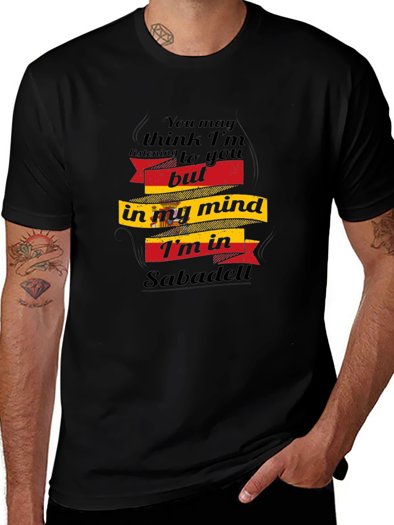 Sabadell Mind T-Shirt - Novelty Graphic Tee