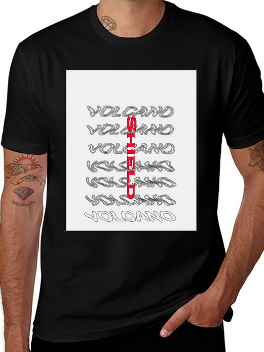 Volcano Shield Graphic Print T-Shirt