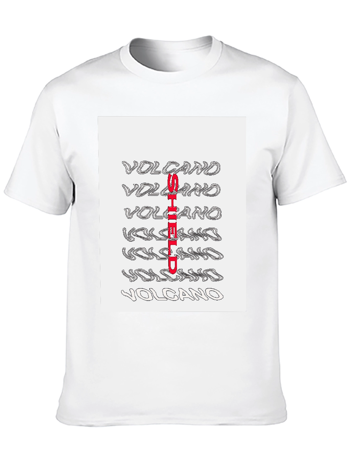 Volcano Shield Graphic Print T-Shirt