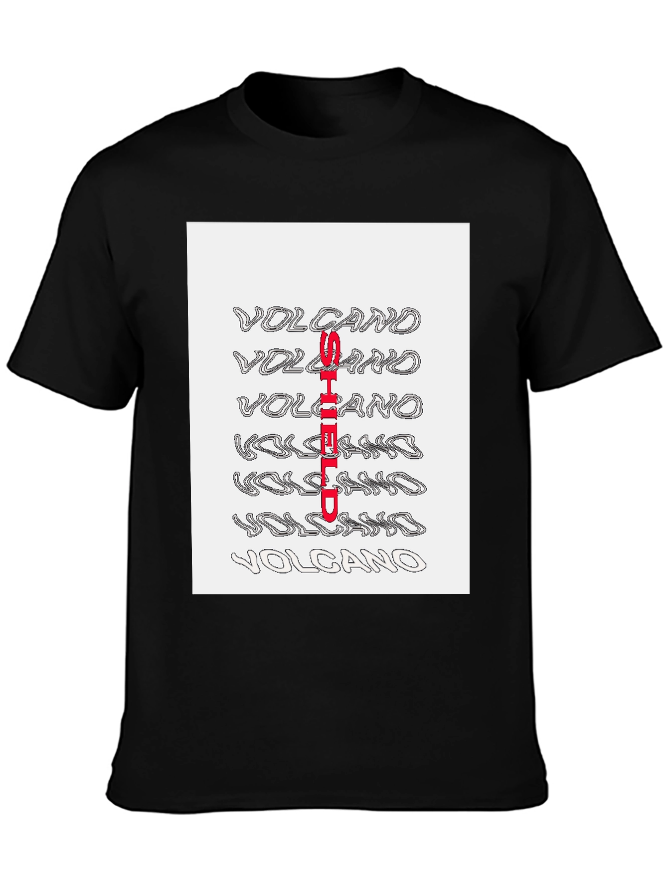 Volcano Shield Graphic Print T-Shirt