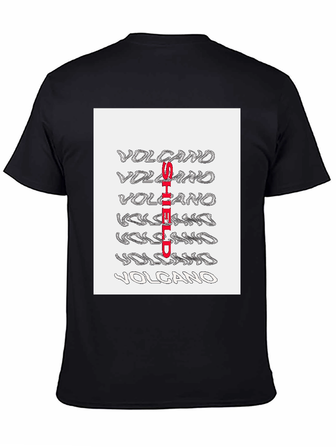 Volcano Shield Graphic Print T-Shirt
