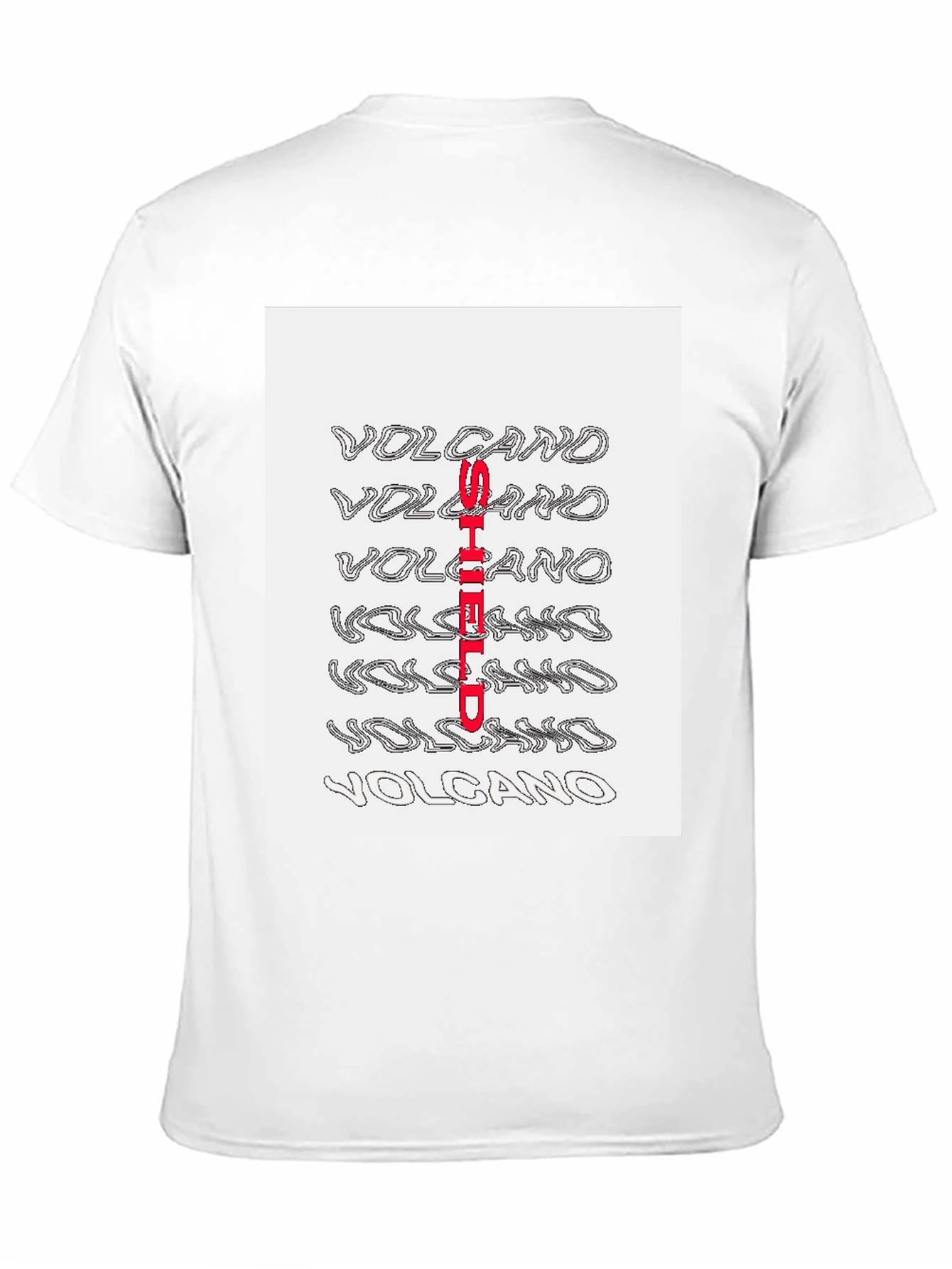 Volcano Shield Graphic Print T-Shirt