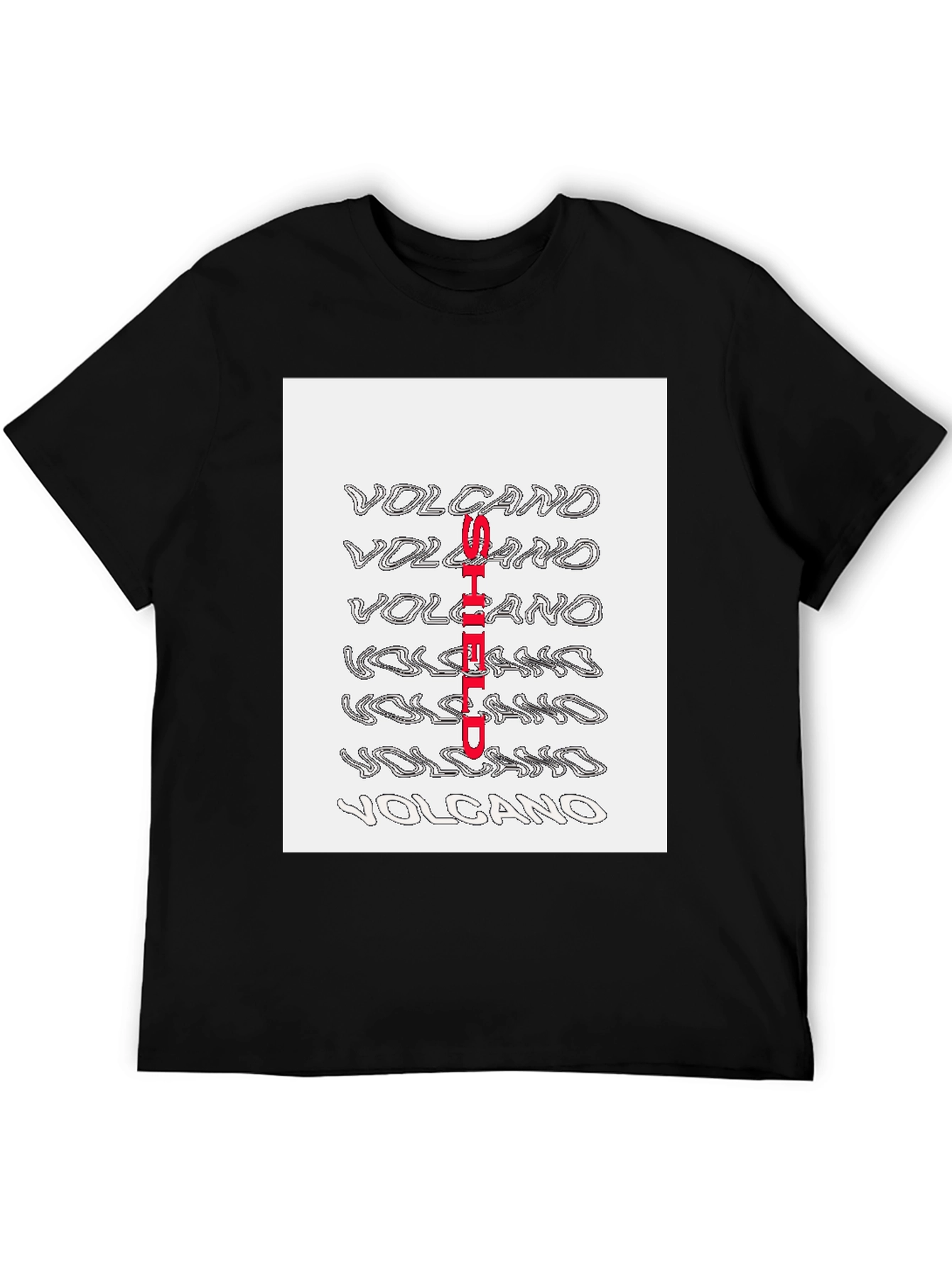 Volcano Shield Graphic Print T-Shirt